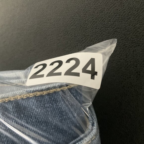 SOHO New York & Co Jeans Women Sz 14 Blue Wide Leg Snap Button Sides Boho Hippie - Picture 11 of 11